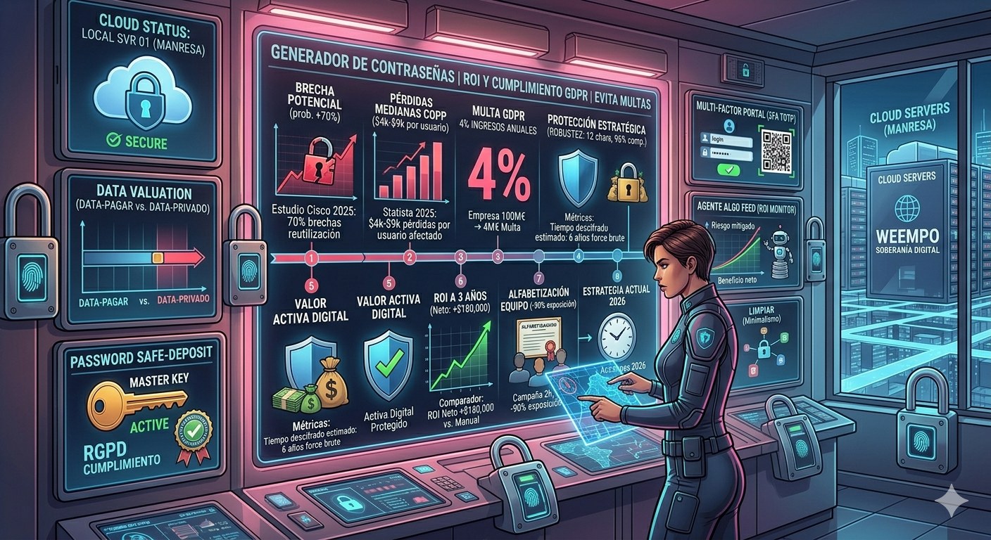 Un generador de contraseñas evita multas